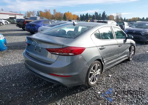 2017 Hyundai Elantra Limited from USA, damaged, VIN KMHD84LFXHU284397
